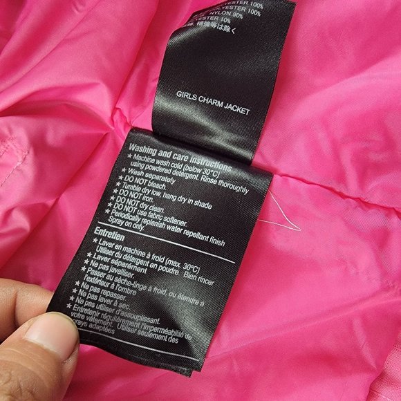 Burton Girls Large Pink Winter Ski Jacket Dryride Charm Jacket Outdoors Warm - Picture 9 of 14